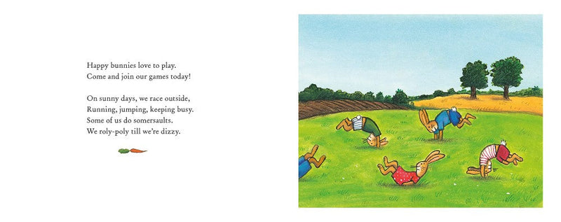 Happy Bunnies (A bouncy book of bunny rhymes) (Frantz Wittkamp)-Fiction: 兒童繪本 Picture Books-買書書 BuyBookBook