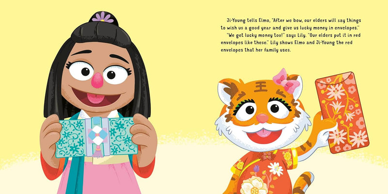 Happy Lunar New Year! (Sesame Street) (Sonali Fry)-Nonfiction: 學前基礎 Preschool Basics-買書書 BuyBookBook