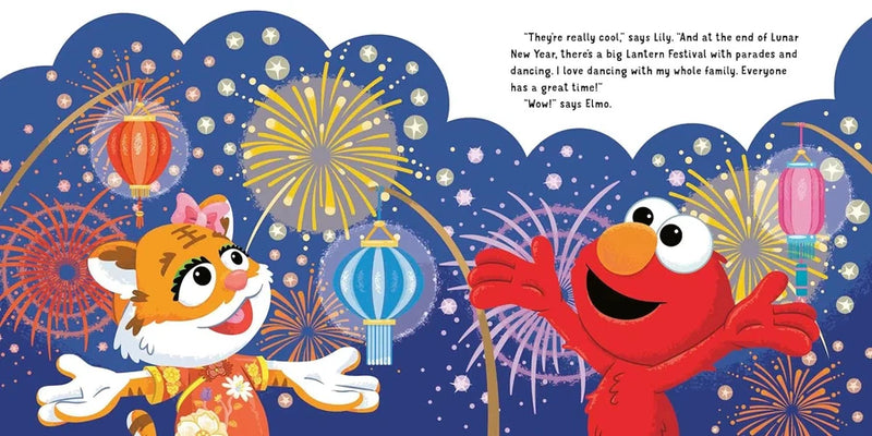 Happy Lunar New Year! (Sesame Street) (Sonali Fry)-Nonfiction: 學前基礎 Preschool Basics-買書書 BuyBookBook