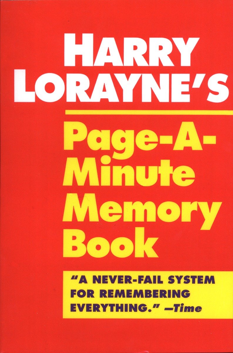 Harry Lorayne's Page-a-Minute Memory Book-Self-help/ personal development/ practical advice-買書書 BuyBookBook