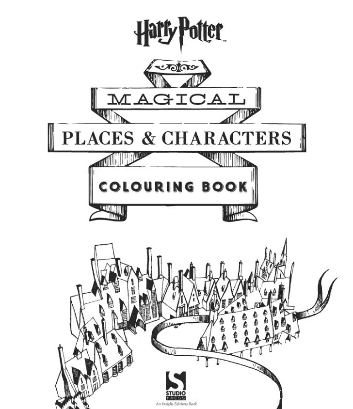 Harry Potter Magical Places and Characters Colouring Book 3 (Warner Brothers)-Activity: 繪畫貼紙 Drawing & Sticker-買書書 BuyBookBook