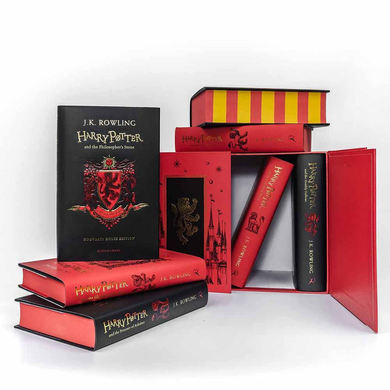 Harry Potter Gryffindor House Editions Box Set (7 Books) (J.K. Rowling) - 買書書 BuyBookBook