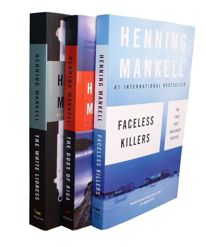 Henning Mankell Wallander Bundle: Faceless Killers, The Dogs of Riga, The White-Fiction: Crime and mystery-買書書 BuyBookBook