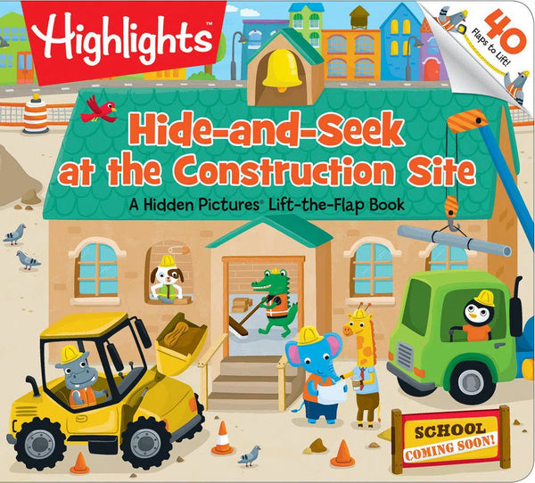 Hide-and-Seek at the Construction Site-Children’s interactive and activity books and kits-買書書 BuyBookBook