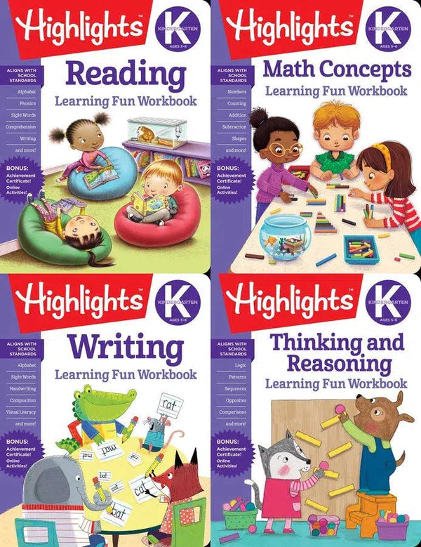 Highlights Kindergarten Learning Workbook Pack-Children’s Early years / early learning concepts-買書書 BuyBookBook