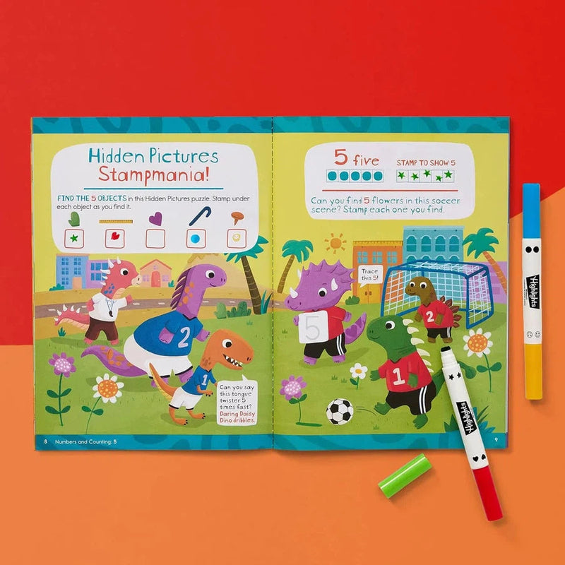 Highlights Learn-and-Play Math Stamper Games-Children’s Early years / early learning concepts-買書書 BuyBookBook