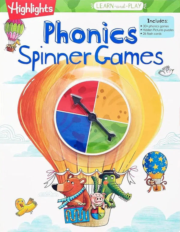 Highlights Learn-and-Play Phonics Spinner Games-Children’s Educational: Language/ literature/ literacy-買書書 BuyBookBook