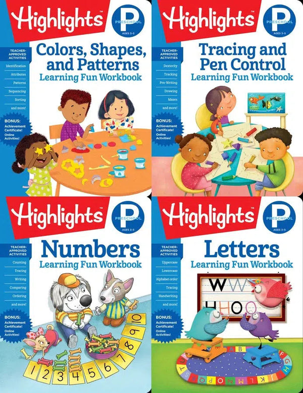 Highlights Preschool Learning Workbook Pack-Children’s Early years / early learning concepts-買書書 BuyBookBook