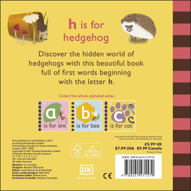 H is for Hedgehog (Board book) DK UK