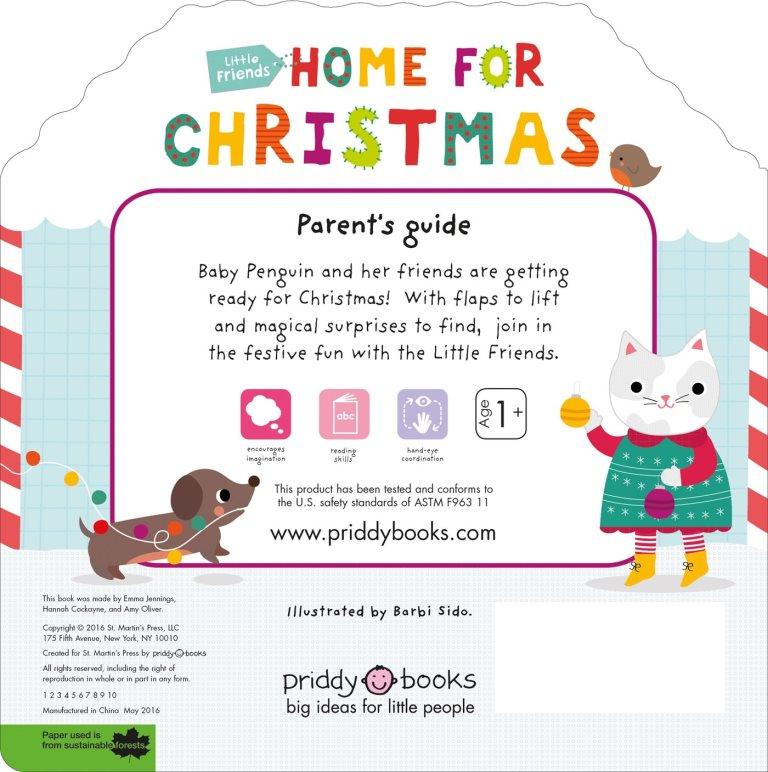 Home for Christmas, Little Friends (Board Book) Priddy