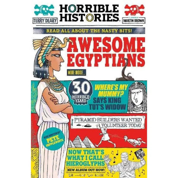 Horrible Histories - Awesome Egyptians (Newspaper ed.)-Nonfiction: 歷史戰爭 History & War-買書書 BuyBookBook