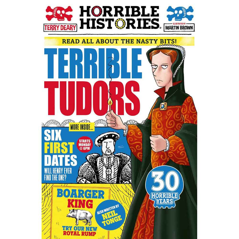 Horrible Histories - Terrible Tudors (Newspaper ed.)-Nonfiction: 歷史戰爭 History & War-買書書 BuyBookBook