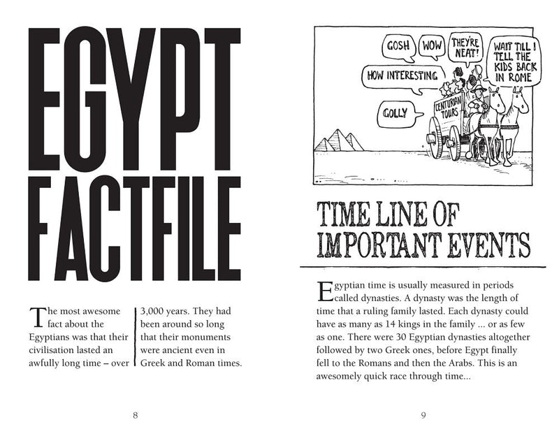 Horrible Histories - Awesome Egyptians (Newspaper ed.)-Nonfiction: 歷史戰爭 History & War-買書書 BuyBookBook