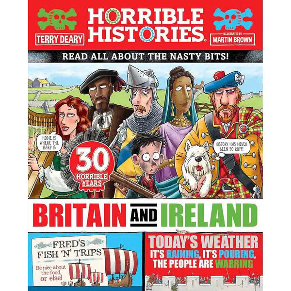Horrible Histories - Britain and Ireland (Newspaper ed.) (Terry Deary)-Nonfiction: 歷史戰爭 History & War-買書書 BuyBookBook