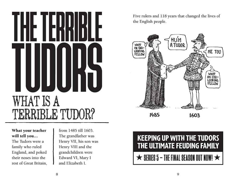 Horrible Histories - Terrible Tudors (Newspaper ed.)-Nonfiction: 歷史戰爭 History & War-買書書 BuyBookBook