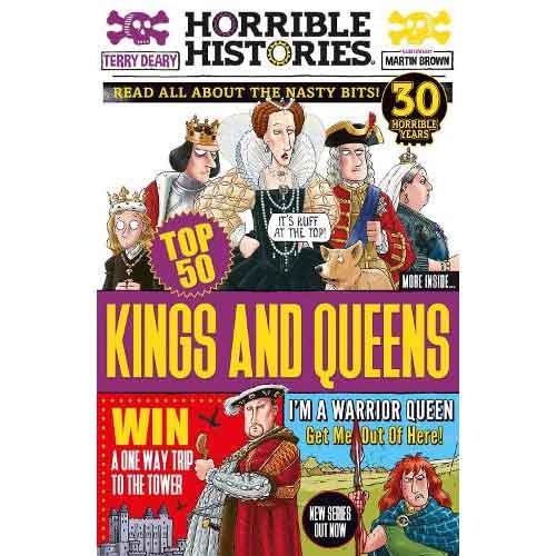 Horrible Histories - Top 50 Kings and Queens (Newspaper ed.)-Nonfiction: 歷史戰爭 History & War-買書書 BuyBookBook