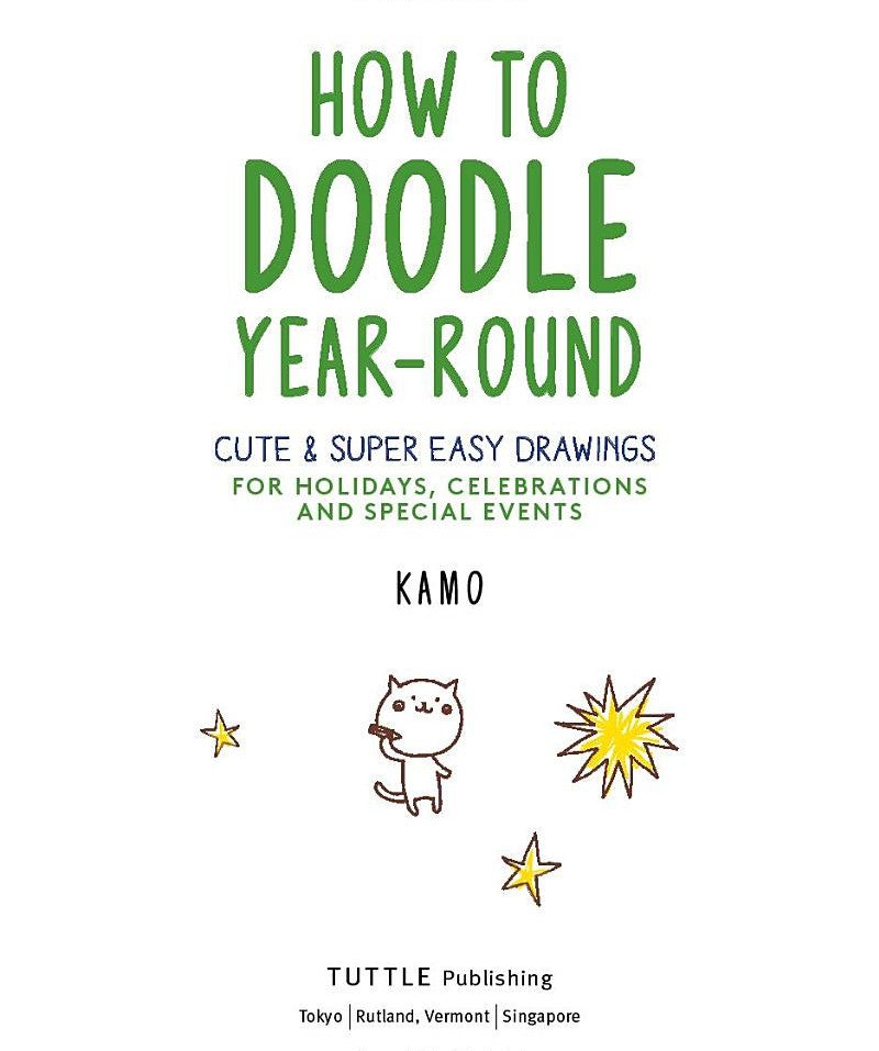 How to Doodle Year-Round (Kamo)-Activity: 繪畫貼紙 Drawing & Sticker-買書書 BuyBookBook