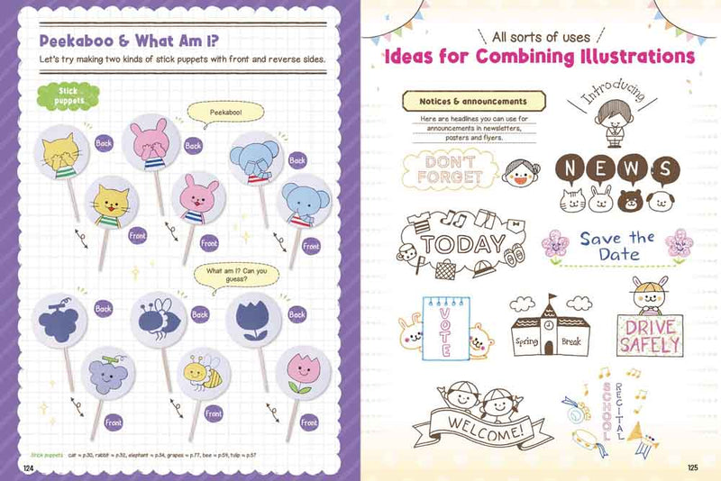 How to Draw Cute Doodles and Illustrations-Activity: 繪畫貼紙 Drawing & Sticker-買書書 BuyBookBook