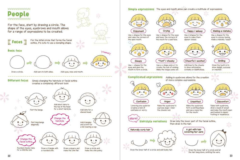 How to Draw Cute Doodles and Illustrations-Activity: 繪畫貼紙 Drawing & Sticker-買書書 BuyBookBook