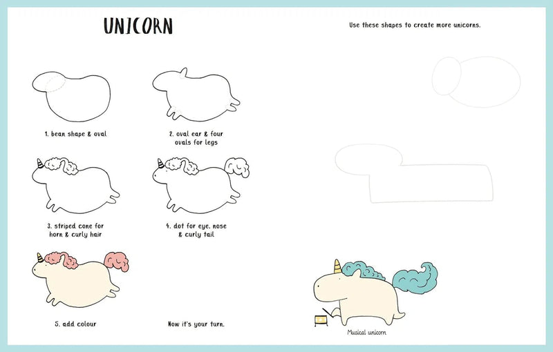 How to Draw a Unicorn and Other Cute Animals-Art: general-買書書 BuyBookBook