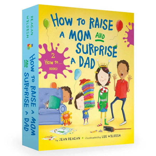 How to Raise a Mom and Surprise a Dad Board Book Boxed Set-Children’s / Teenage fiction: Family and home stories-買書書 BuyBookBook