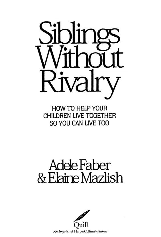 How To Talk: Siblings Without Rivalry (Adele Faber)-Nonfiction: 親子教養 Parenting-買書書 BuyBookBook