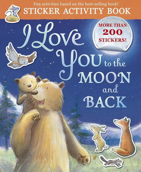 I Love You to the Moon and Back Sticker Activity-Children’s interactive and activity: papercrafts-買書書 BuyBookBook