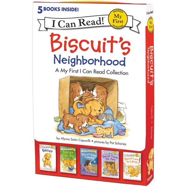 ICR: Biscuit's Neighborhood: 5 Fun-Filled Stories in 1 Box! (I Can Read! L0 My First)-Fiction: 橋樑章節 Early Readers-買書書 BuyBookBook