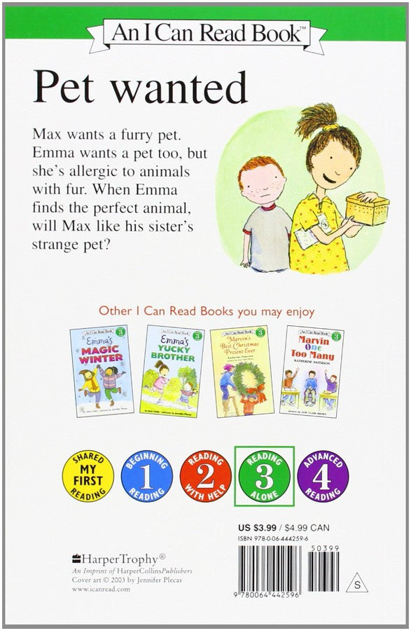 ICR: Emma's Strange Pet (I Can Read! L3)-Fiction: 橋樑章節 Early Readers-買書書 BuyBookBook