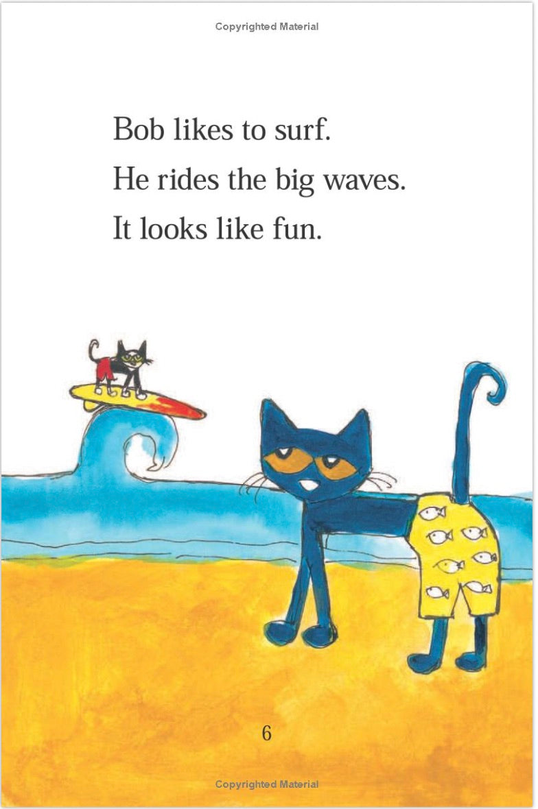 ICR: Pete the Cat: Pete at the Beach (I Can Read! L0 My first)-Fiction: 橋樑章節 Early Readers-買書書 BuyBookBook