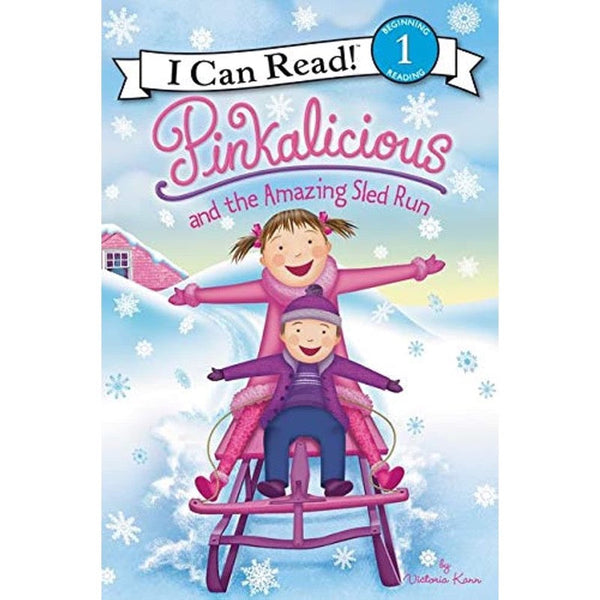 ICR: Pinkalicious and the Amazing Sled Run: A Winter and Holiday Book for Kids (I Can Read! L1)-Fiction: 橋樑章節 Early Readers-買書書 BuyBookBook