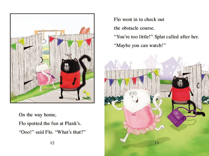 ICR: Splat the Cat and the Obstacle Course (I Can Read! L2)-Fiction: 橋樑章節 Early Readers-買書書 BuyBookBook