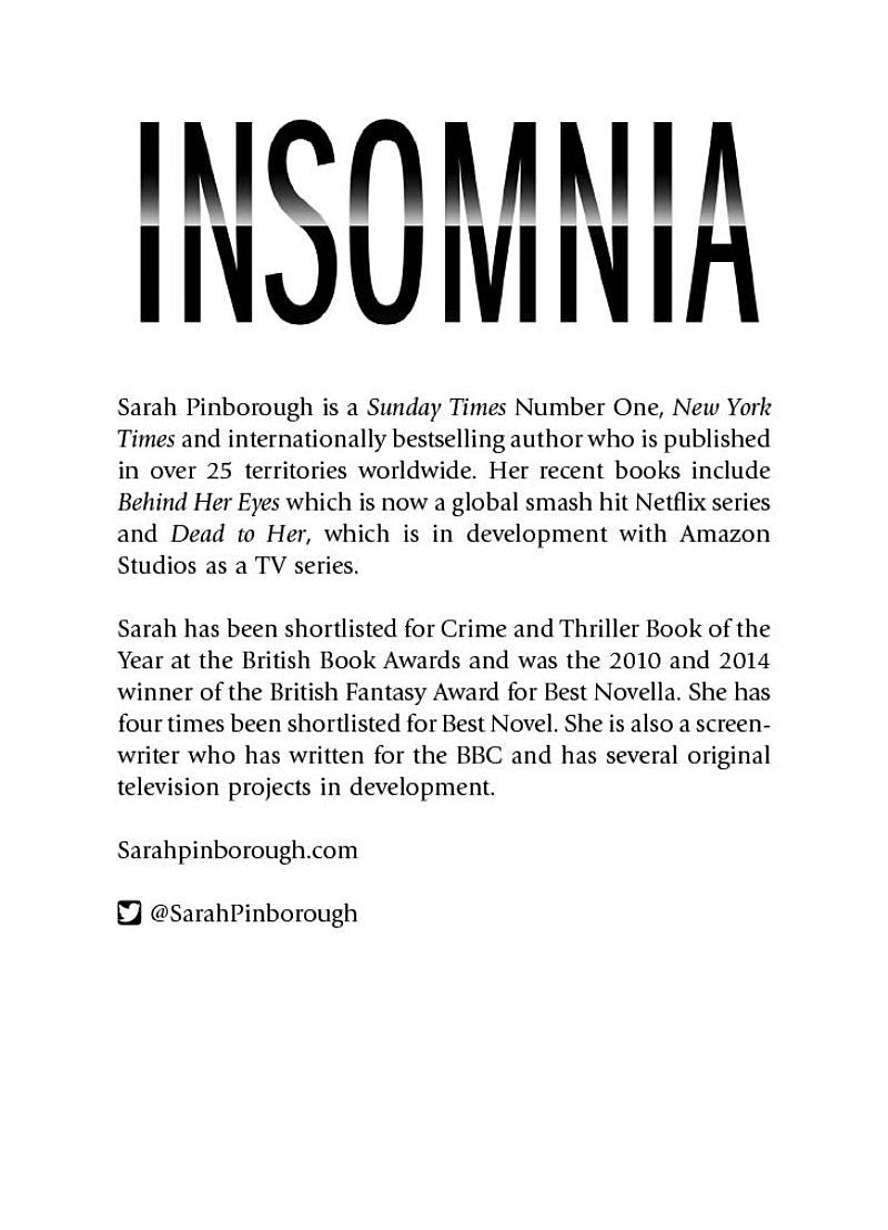 Insomnia (Sarah Pinborough)-Fiction: 偵探懸疑 Detective & Mystery-買書書 BuyBookBook
