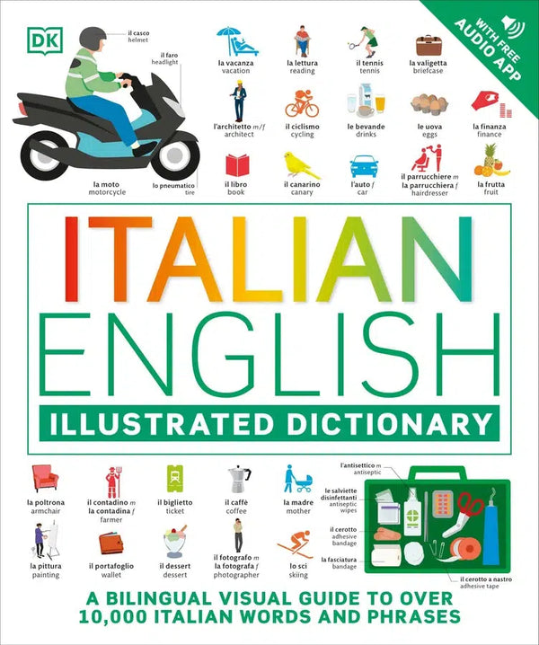 Italian - English Illustrated Dictionary-Language and Linguistics-買書書 BuyBookBook