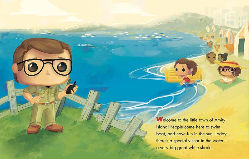 Little Golden Book: JAWS: Big Shark, Little Boat! A Book of Opposites (Funko Pop!)-Fiction: 兒童繪本 Picture Books-買書書 BuyBookBook