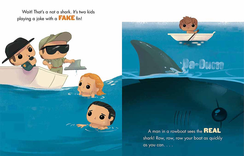 Little Golden Book: JAWS: Big Shark, Little Boat! A Book of Opposites (Funko Pop!)-Fiction: 兒童繪本 Picture Books-買書書 BuyBookBook