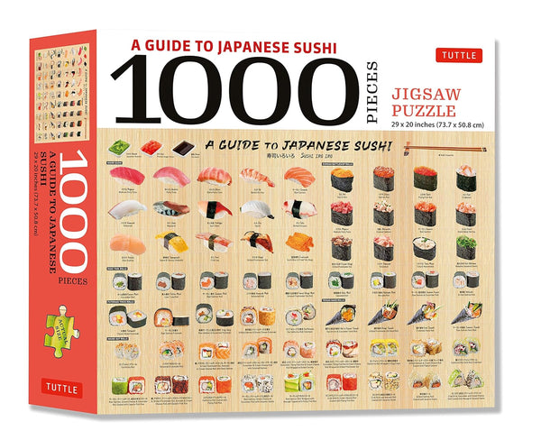 Japanese Sushi Jigsaw Puzzle: 1,000 Pieces: Finished Size 29 in X 20 inch (73.7 x 50.8 cm)-Hobbies/ quizzes/ games-買書書 BuyBookBook