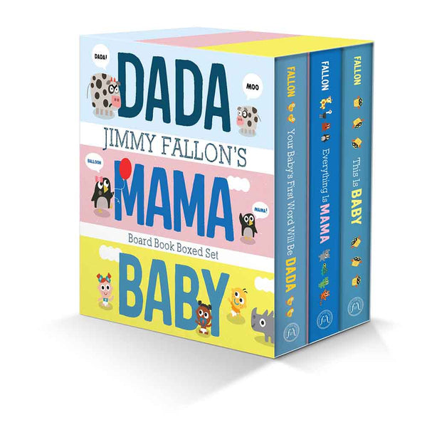 Jimmy Fallon's DADA, MAMA, and BABY Board Book Boxed Set-Fiction: 兒童繪本 Picture Books-買書書 BuyBookBook