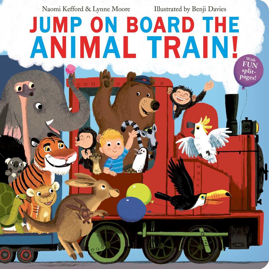 Jump On Board the Animal Train-Children’s picture books-買書書 BuyBookBook