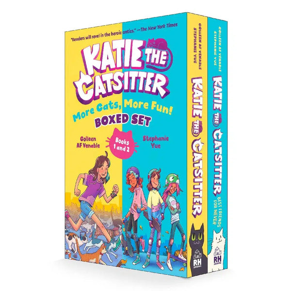 Katie the Catsitter: More Cats, More Fun! Boxed Set (Books 1 and 2) (Colleen AF Venable & Stephanie Yue)-Fiction: 幽默搞笑 Humorous-買書書 BuyBookBook