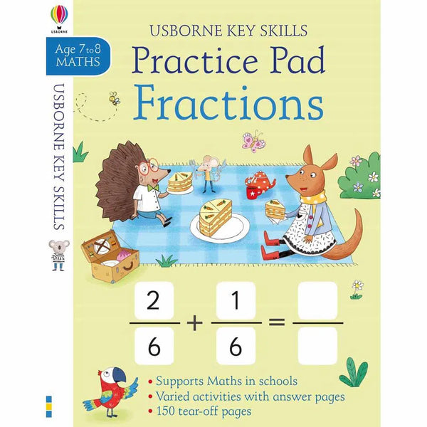 Fractions Practice Pad 7-8 Usborne