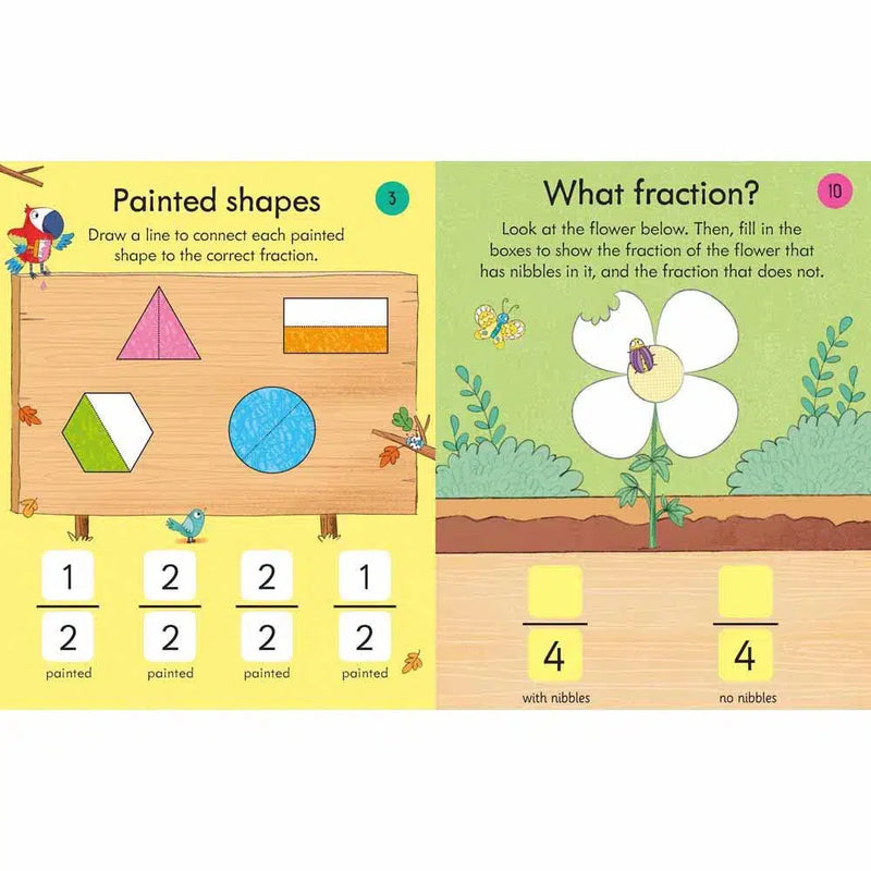 Fractions Practice Pad 7-8 Usborne