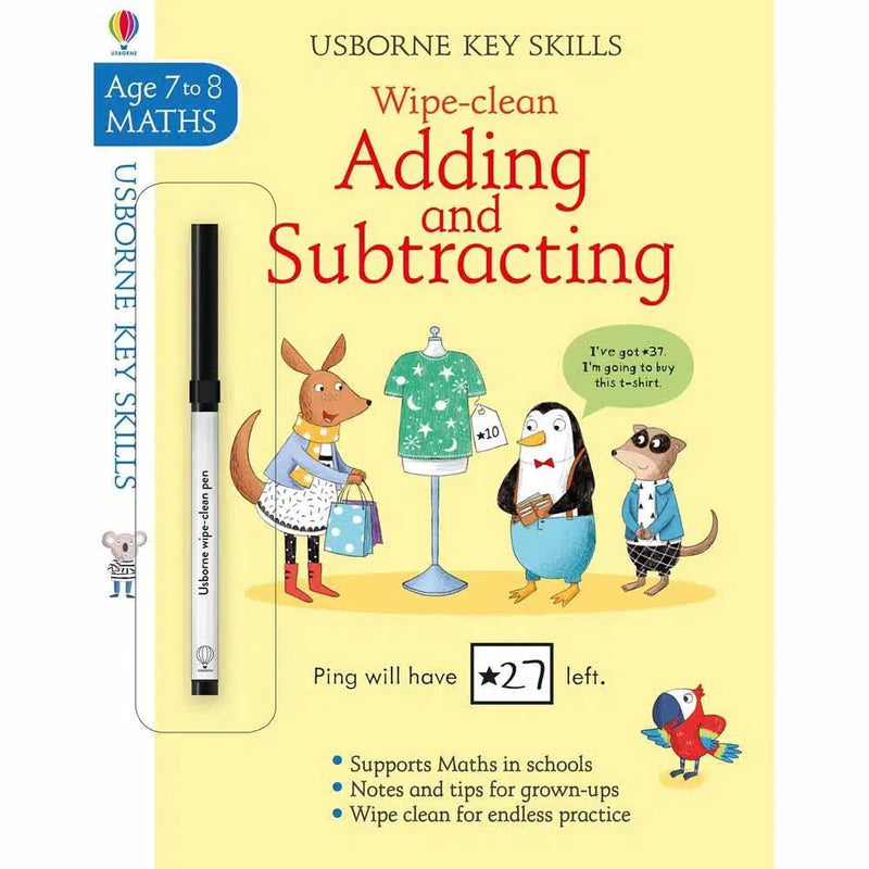 Wipe-Clean Adding and Subtracting (age 7-8) Usborne