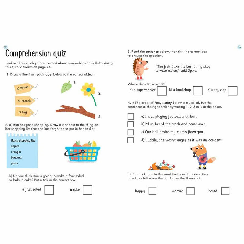 Wipe-Clean Comprehension (Age 5-6) Usborne