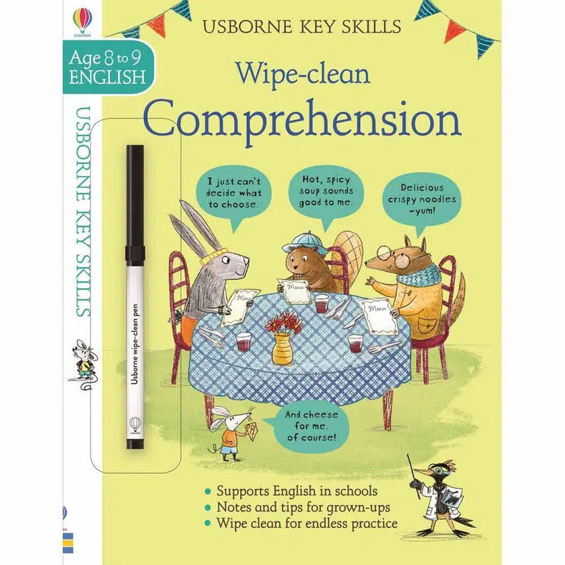 Wipe-Clean Comprehension (Age 8-9) Usborne