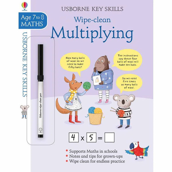 Wipe-Clean Multiplying (Age 7-8) Usborne