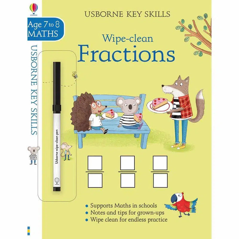 Wipe-clean Fractions (Age 7-8) Usborne