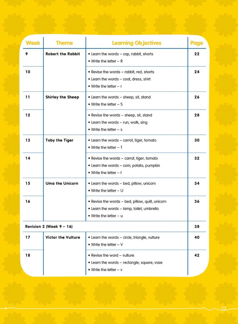 Kindergarten English 幼兒班英語遊戲及寫字練習 - 26週學前教育系列-補充練習: 英文科 English-買書書 BuyBookBook