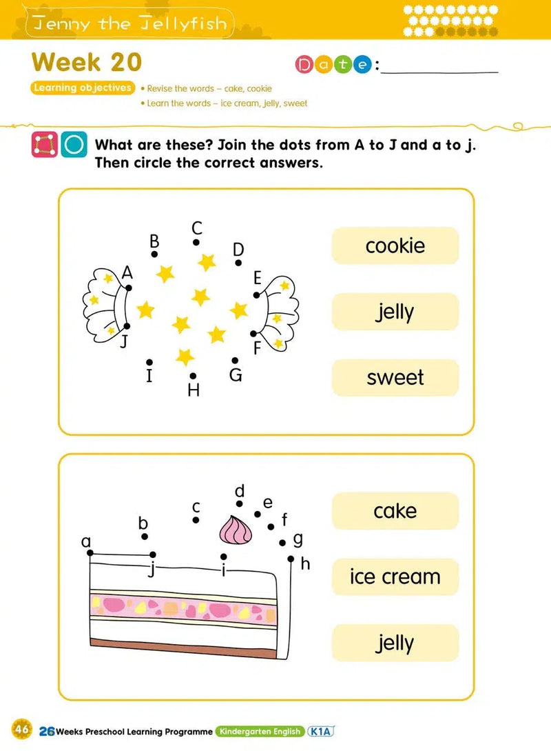 Kindergarten English 幼兒班英語遊戲及寫字練習 - 26週學前教育系列-補充練習: 英文科 English-買書書 BuyBookBook