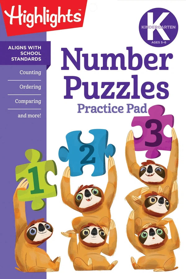 Kindergarten Number Puzzles-Children’s Early years / early learning concepts-買書書 BuyBookBook